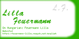 lilla feuermann business card
